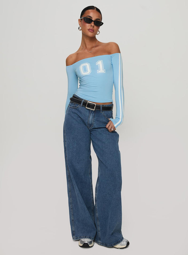 One And Only Long Sleeve Top Blue