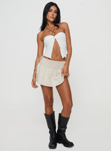 Lose It Strapless Top White
