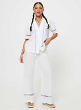 Sun Time Shirt White / Blue