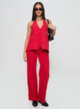 Hills Halter Crimson