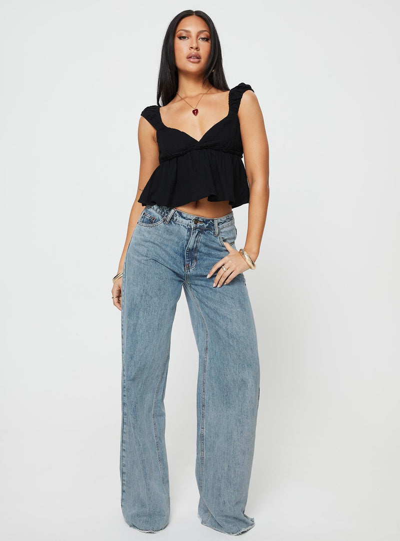 Contardo Short Sleeve Top Black