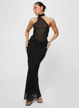 Lux Tie Top Black