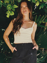 Dalma Twist Top Ivory