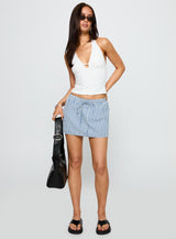 Impress Me Halter Top White