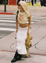 Continental Vacay Baby Tee Cream