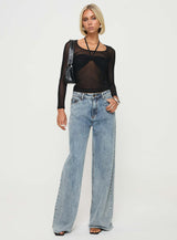 Bowsie Long Sleeve Top Black