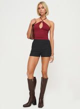 Vickie Halter Top Red