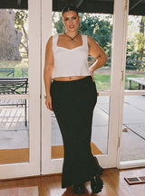Rehna Top White Curve