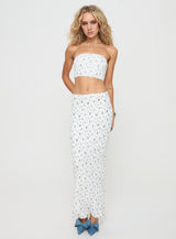 Esteban Set White / Blue Floral