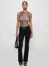 Warm Honey Top Leopard