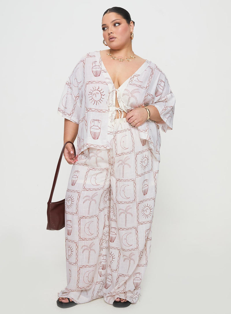 Sun Dream Shirt Cream / Multi Curve