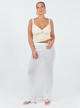 Dalma Twist Top Ivory