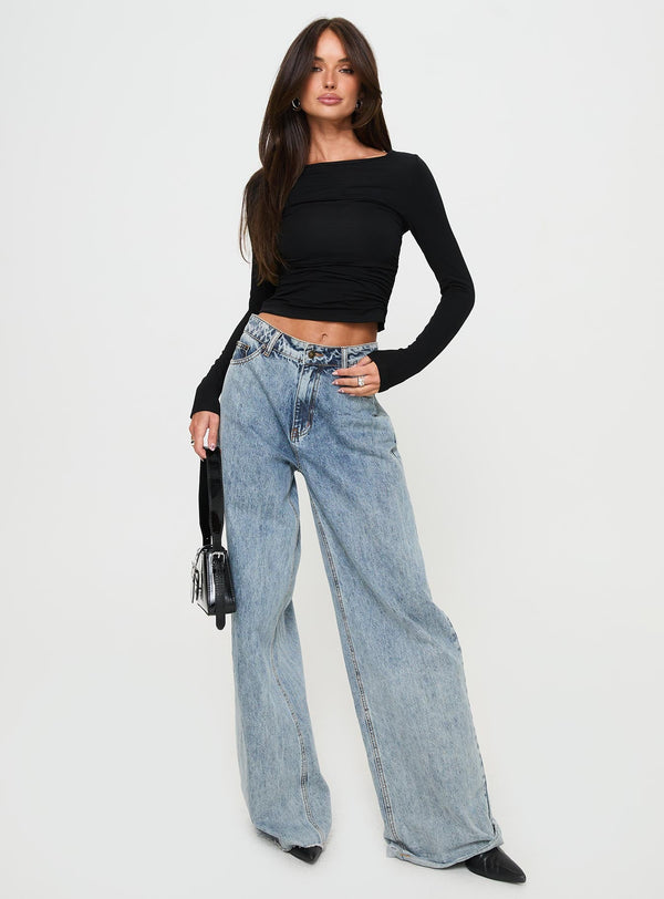Jakob Long Sleeve Top Black