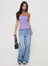 Strutter Strapless Top Purple