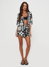 Caraliia Shirt Black / Cream