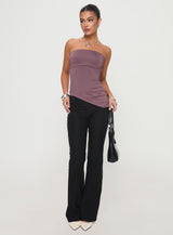 Galan Strapless Top Purple