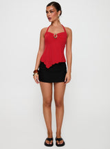 Attina Hardware Detail Top Red