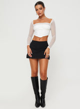Haskins Long Sleeve Top White