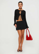Bowden Long Sleeve Top Black