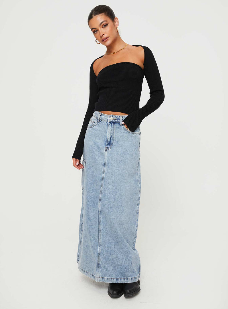 Siillato Knit Top Black