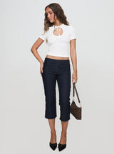 Teardrops Top White