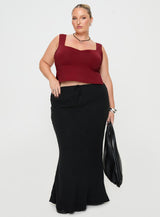 Rehna Top Burgundy Curve