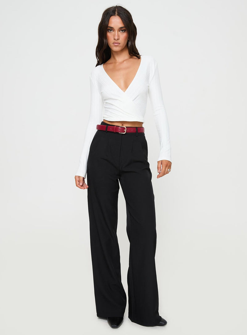 Cushien Long Sleeve Top White