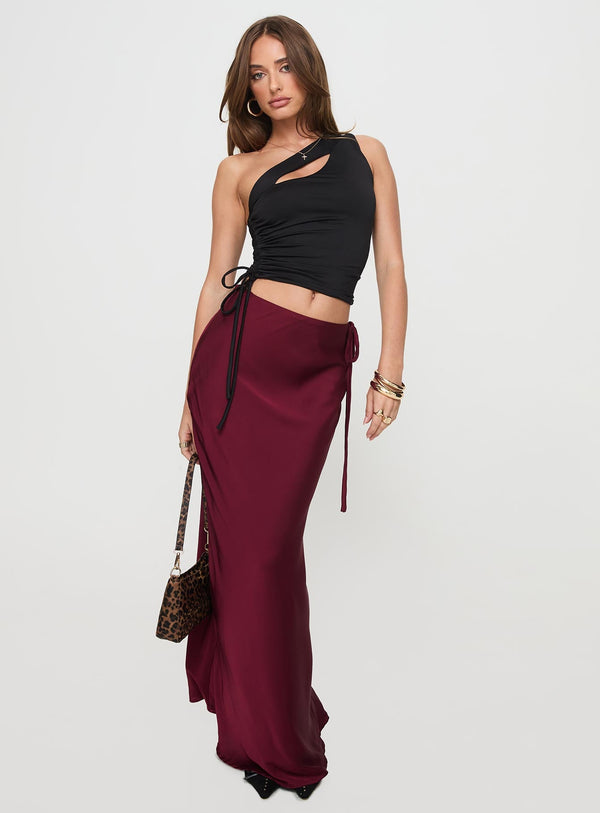 Manifest Me One Shoulder Top Black