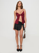 Gunnar Top Burgundy