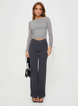 Kailee Long Sleeve Top Grey