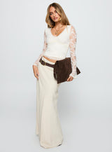 Pitter Long Sleeve Top Cream