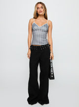 Clear Vision Top Grey Stripe