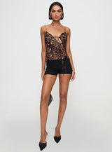 Mariah Top Leopard