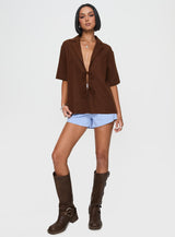 Since New York Top Brown
