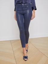 Margot Coated Cropped Skinny Jean