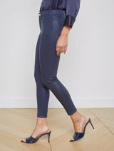 Margot Coated Cropped Skinny Jean