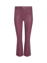 Kendra Coated Cropped Flare Jean
