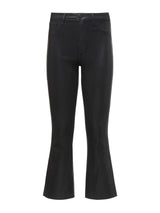 Kendra Coated Cropped Flare Jean