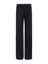 Clayton Coated Wide-Leg Jean