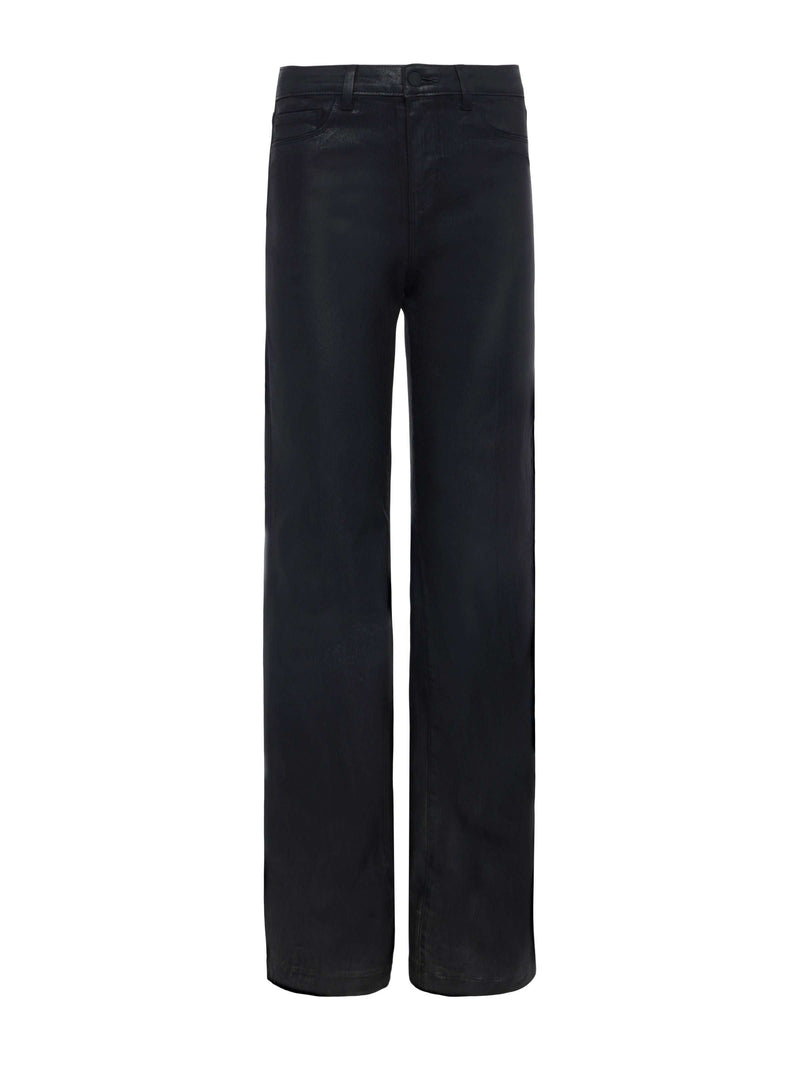 Clayton Coated Wide-Leg Jean