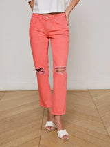 Nevia Slouchy Straight-Leg Jean
