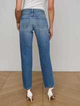 Nevia Slouchy Straight-Leg Jean