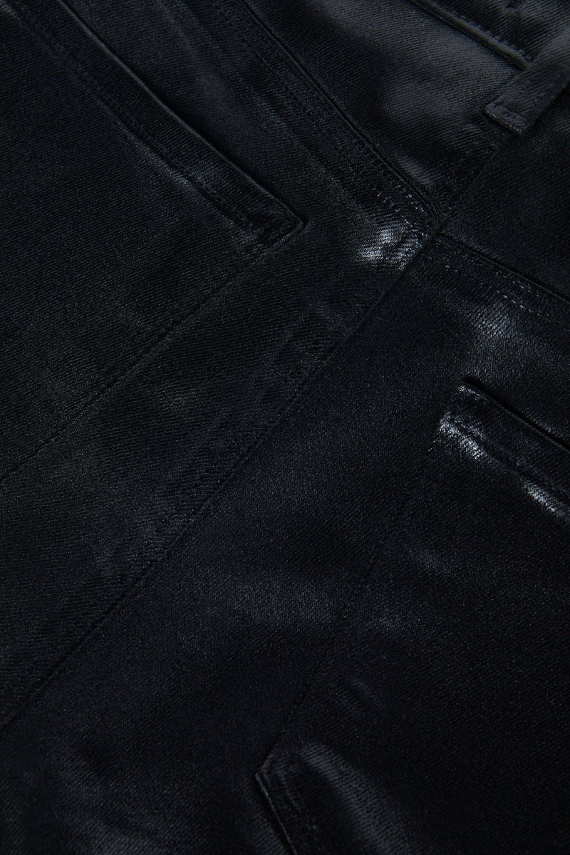 Sneeki Coated Straight-Leg Jean