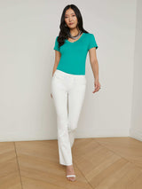 Sneeki Low-Rise Straight-Leg Jean