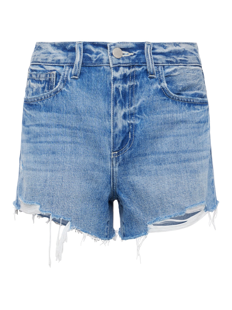 Beck Raw-Hem Denim Short