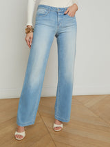 Joanne Low-Rise Wide-Leg Jean