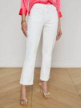 Noya Cropped Slim Flare Jean