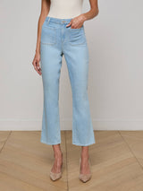 Noya Cropped Slim Flare Jean