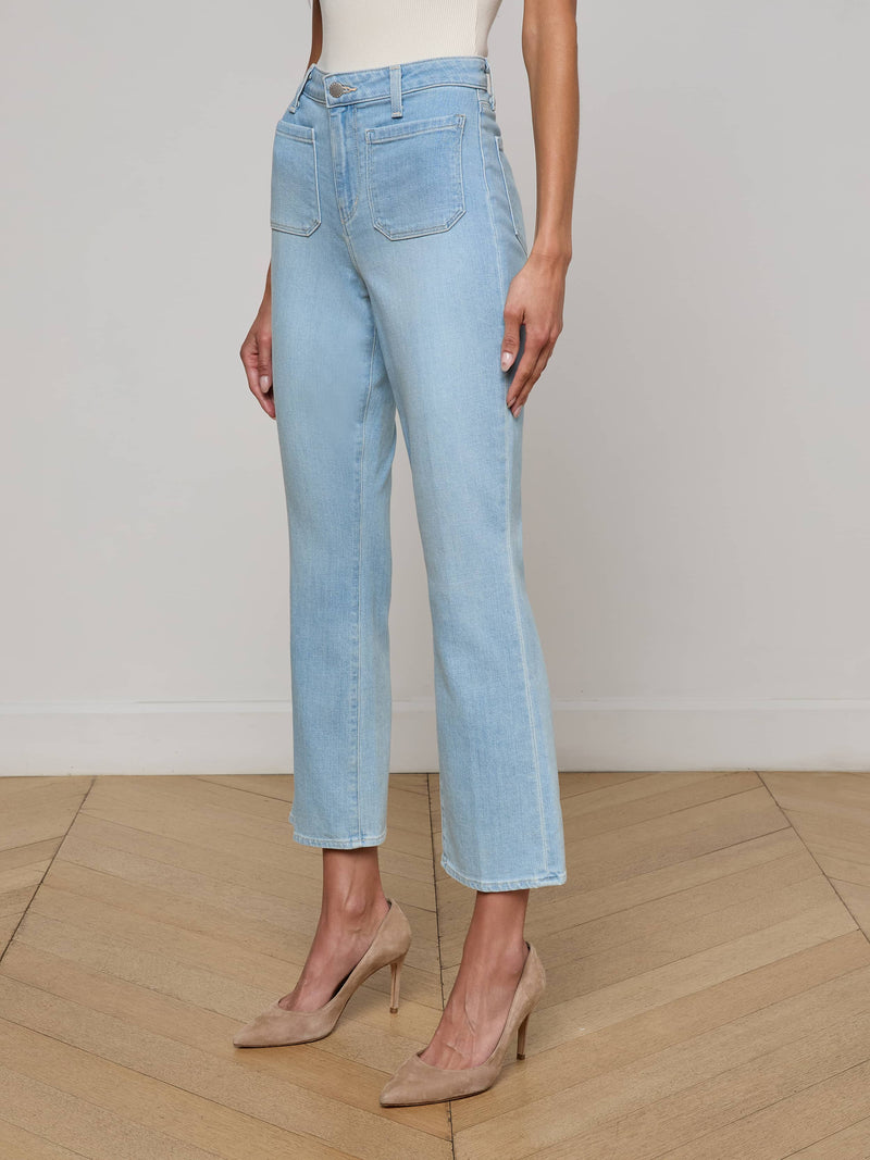 Noya Cropped Slim Flare Jean