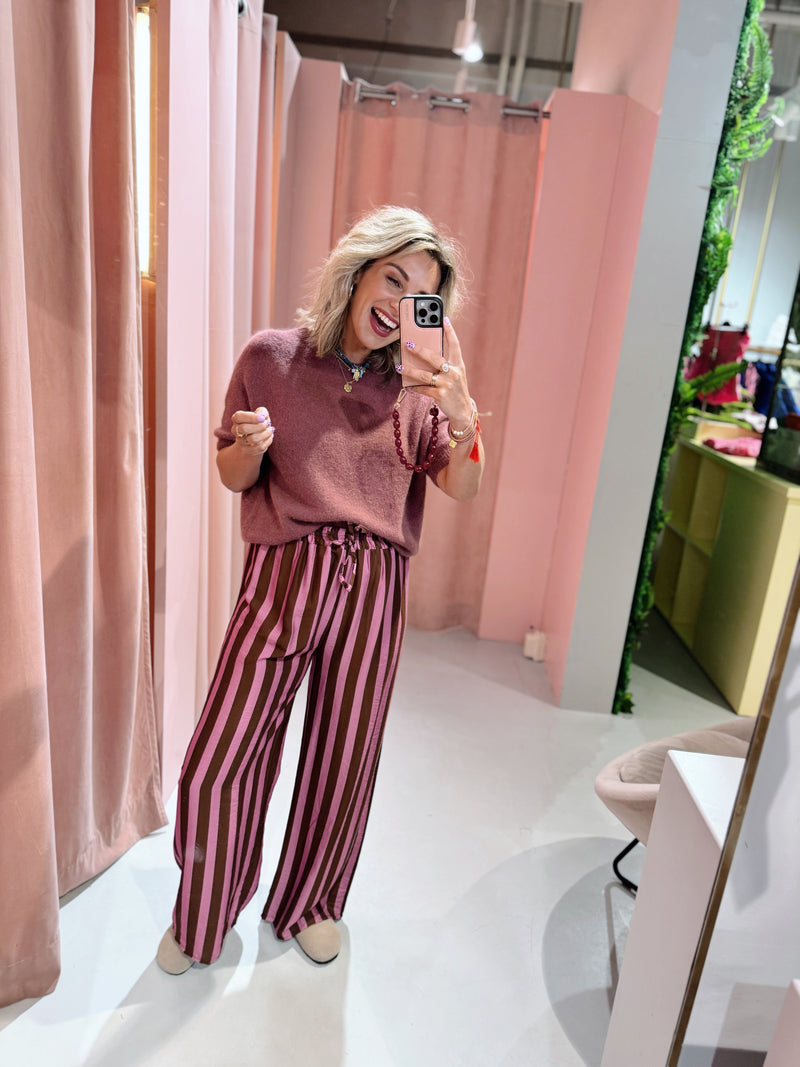 Lilian Pants - Roze/Bruin